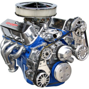 351W Small Block Ford Serpentine Pulley System Polished – Alternator, AC, Power Steering